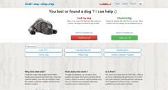 Desktop Screenshot of lost-my-dog.org